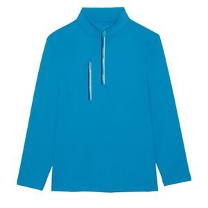 New G/FORE GFORE‎ DAYTONA TECH INTERLOCK PULLOVER G4MS23K125 PTRL Golf